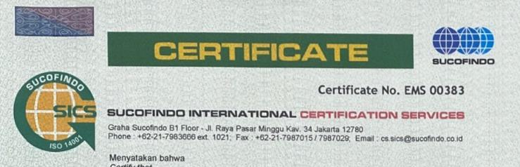 ISO Certification​