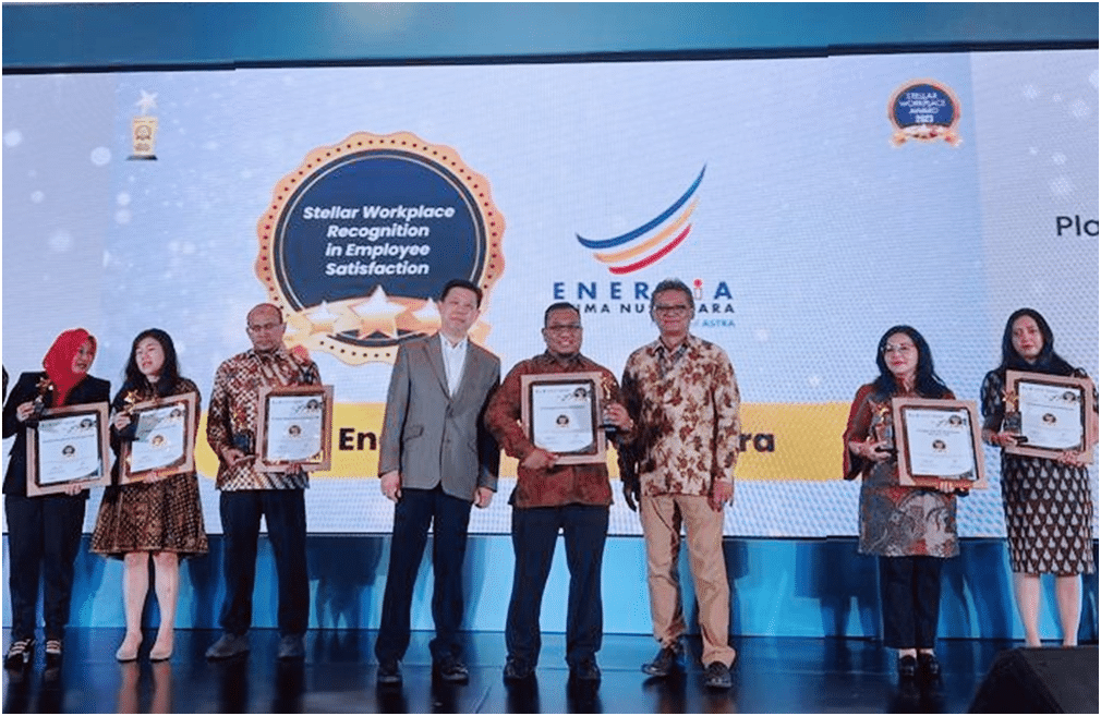 For the first time, PT Energia Prima Nusantara won the 2023 Stellar Workplace Award